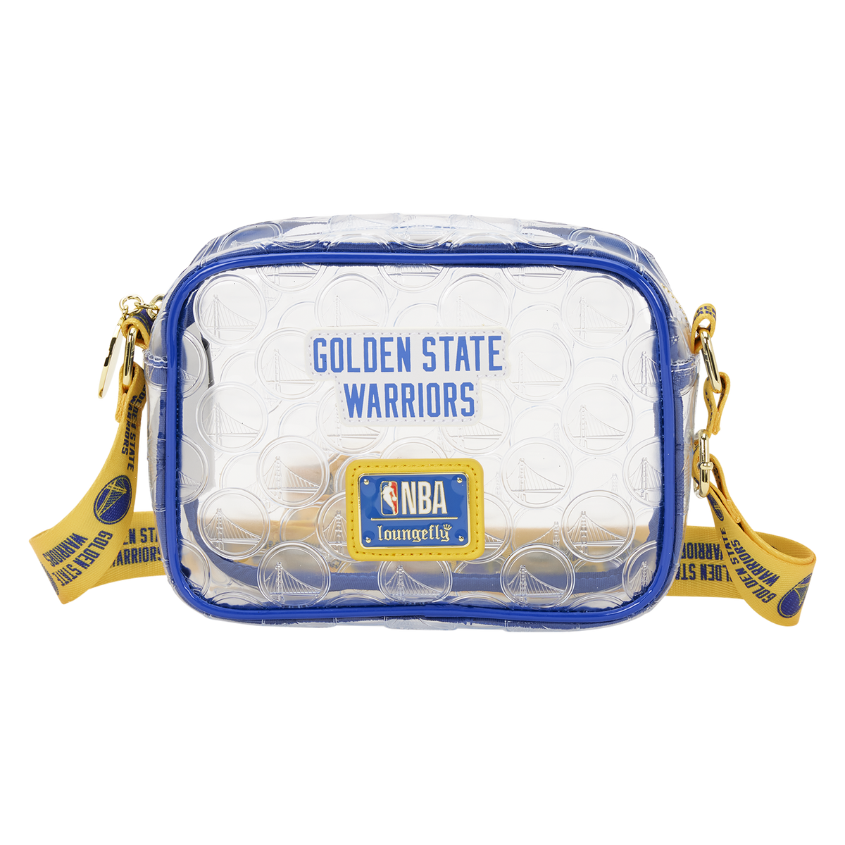 nba golden state warriors clear crossbody stadium bag