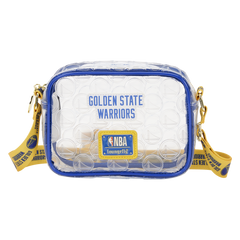 nba golden state warriors clear crossbody stadium bag