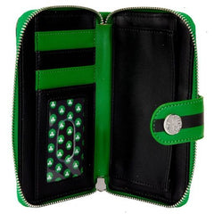 nba boston celtics logo zip around wallet