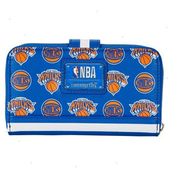 nba new york knicks logo zip around wallet