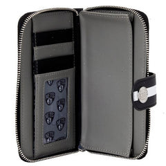 nba brooklyn nets logo zip around wallet