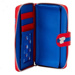 nba philadelphia 76ers logo zip around wallet