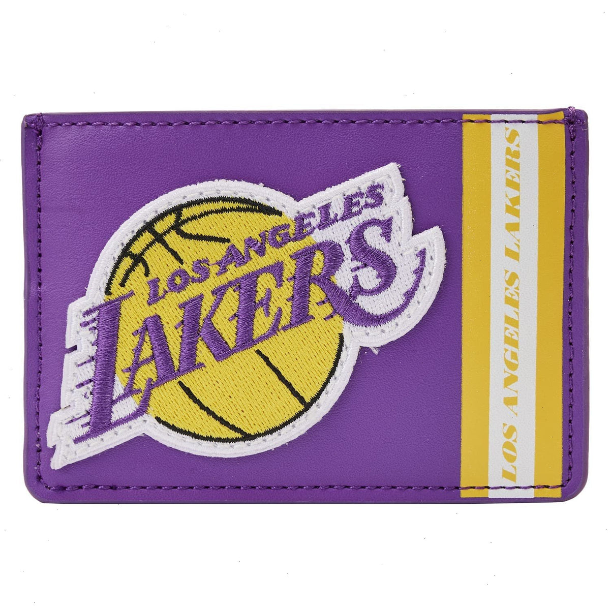 nba los angeles lakers patch icons card holder