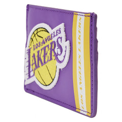nba los angeles lakers patch icons card holder