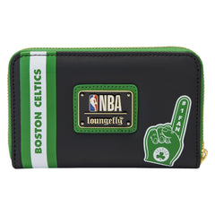 nba boston celtics patch icons zip around wallet
