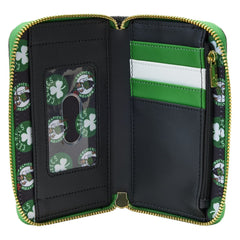 nba boston celtics patch icons zip around wallet