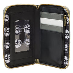 nba brooklyn nets patch icons zip around wallet