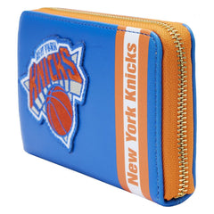 nba new york knicks patch icons zip around wallet