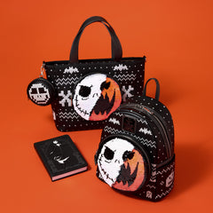 the nightmare before christmas jack skellington reversible sequins mini backpack