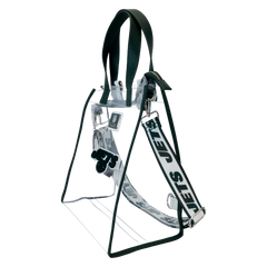 nfl new york jets clear convertible backpack & tote crossbody stadium bag