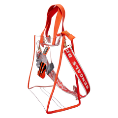 nfl cincinnati bengals clear convertible backpack & tote crossbody stadium bag