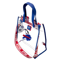 nfl buffalo bills clear convertible backpack & tote crossbody stadium bag