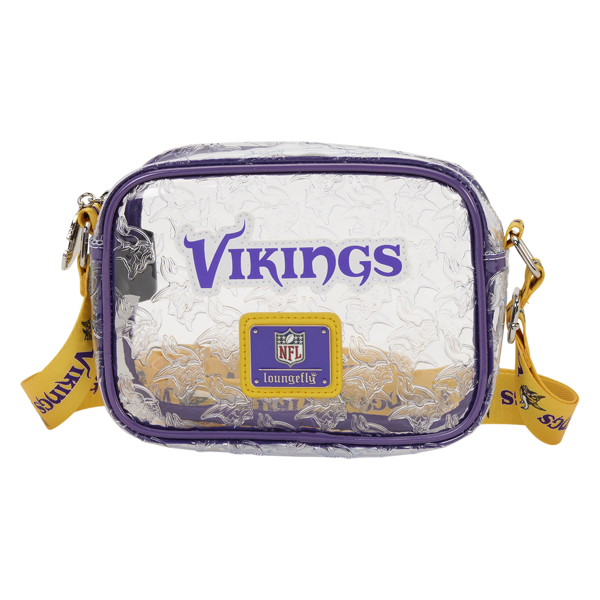 nfl minnesota vikings clear crossbody stadium bag
