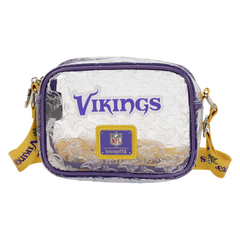 nfl minnesota vikings clear crossbody stadium bag