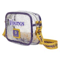 nfl minnesota vikings clear crossbody stadium bag