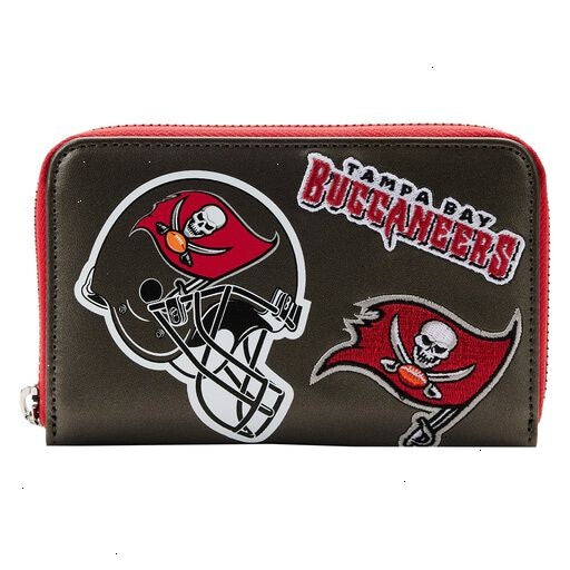 nfl tampa bay buccaneers patches zip around wallet