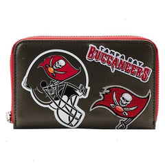 nfl tampa bay buccaneers patches zip around wallet
