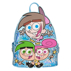 nycc limited edition the fairly oddparents timmy, cosmo, & wanda glow mini backpack
