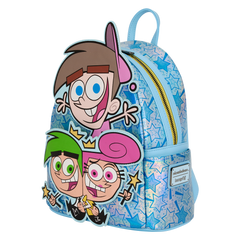 nycc limited edition the fairly oddparents timmy, cosmo, & wanda glow mini backpack