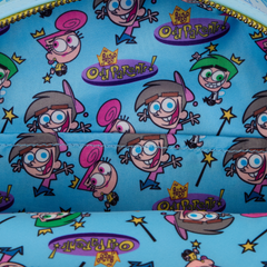 nycc limited edition the fairly oddparents timmy, cosmo, & wanda glow mini backpack