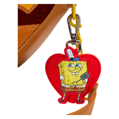 spongebob squarepants krabby patty plush heart figural crossbody bag