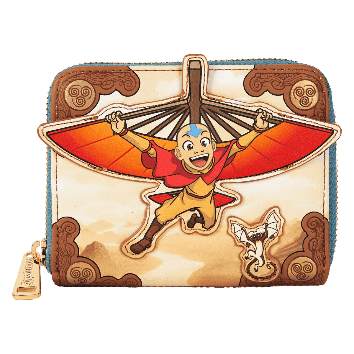 avatar: the last airbender aang glider staff zip around wallet