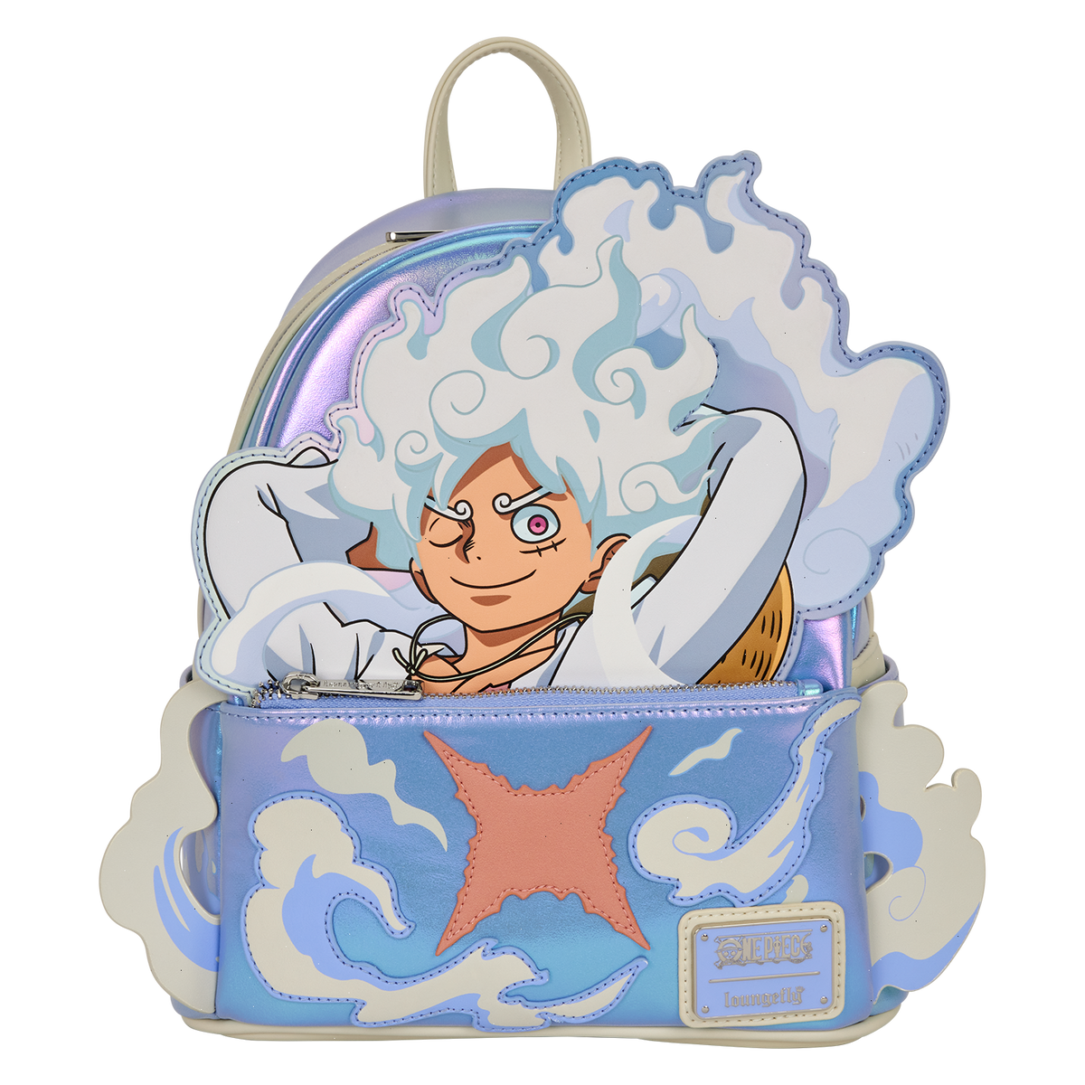 nycc limited edition one piece gear5 luffy glow cosplay mini backpack