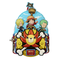 one piece thousand sunny ship mini backpack