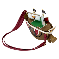 one piece thousand sunny ship figural crossbody bag