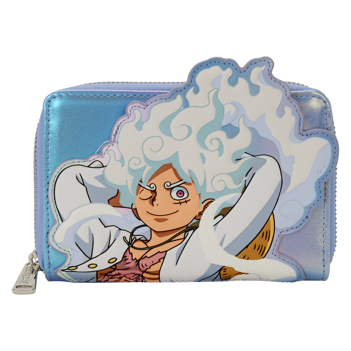 nycc limited edition one piece gear5 luffy glow cosplay zip around wallet