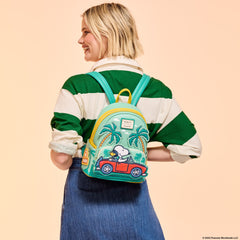 peanuts snoopy & woodstock road trip mini backpack