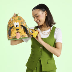pluto 95th anniversary plaid mini backpack