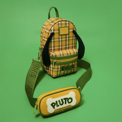 pluto 95th anniversary plaid sling crossbody bag with coin bag