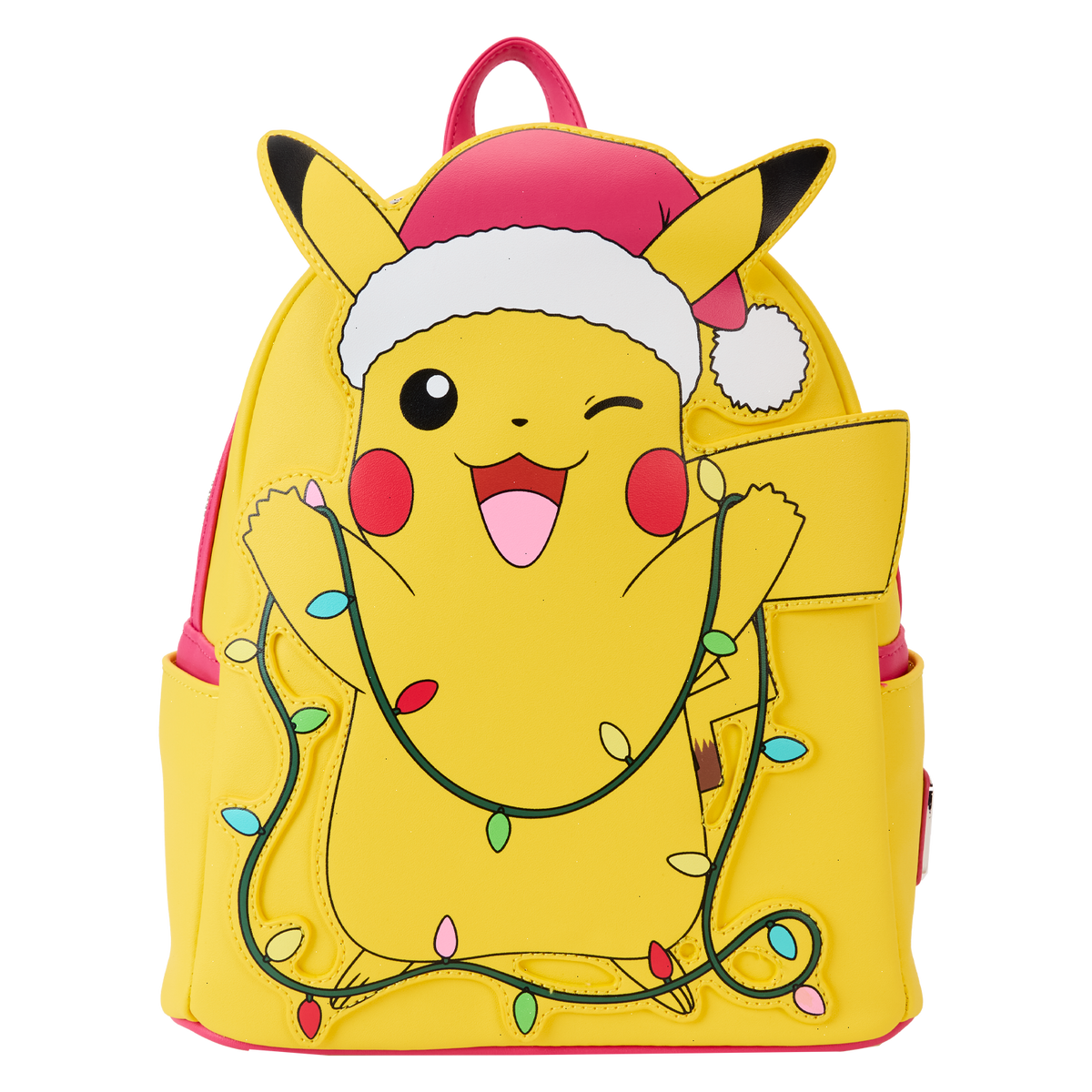 pokémon santa pikachu string lights light up mini backpack