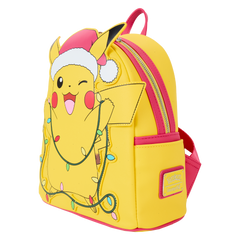 pokémon santa pikachu string lights light up mini backpack