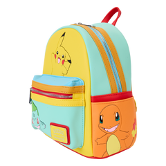 pokémon color block starters mini backpack