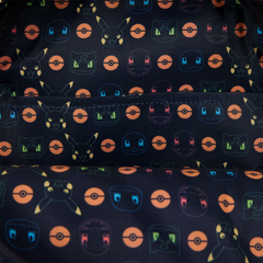 pokémon faux denim all-over print mini backpack