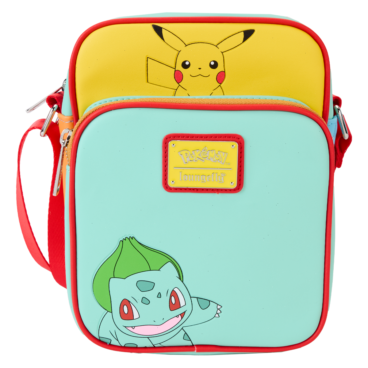 pokémon color block starters crossbody bag