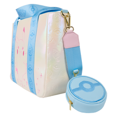 pokémon iridescent pikachu tote crossbody bag with coin bag