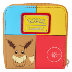 pokémon color block starters zip around wallet