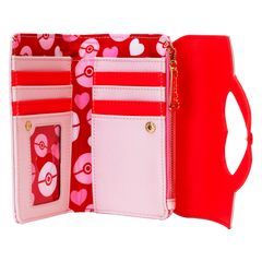 pokémon exclusive i choose you hearts flap zip around wallet