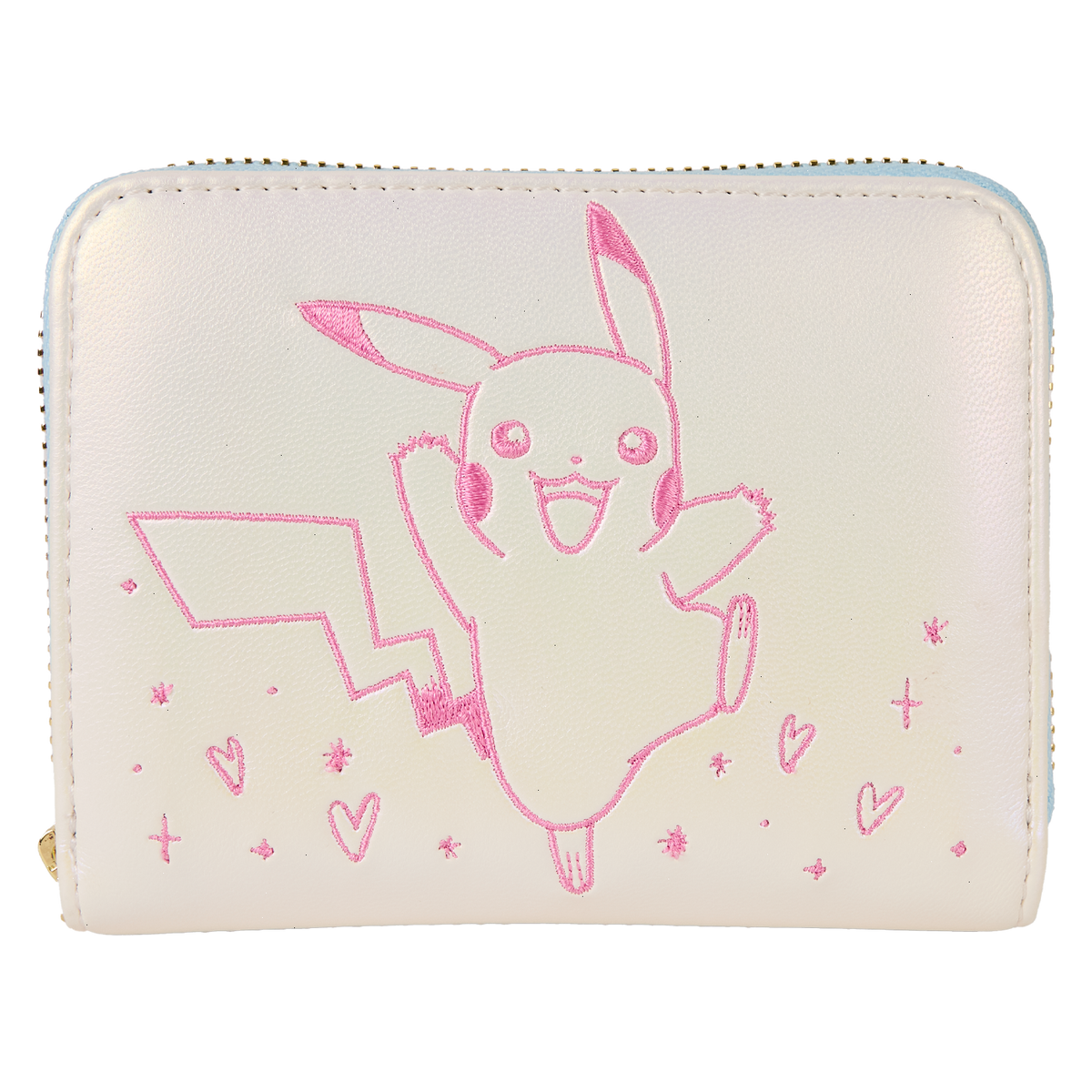 pokémon iridescent pikachu zip around wallet