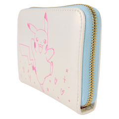 pokémon iridescent pikachu zip around wallet