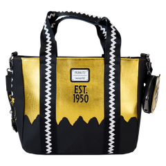 peanuts 75th anniversary snoopy & gang tote crossbody bag with coin bag