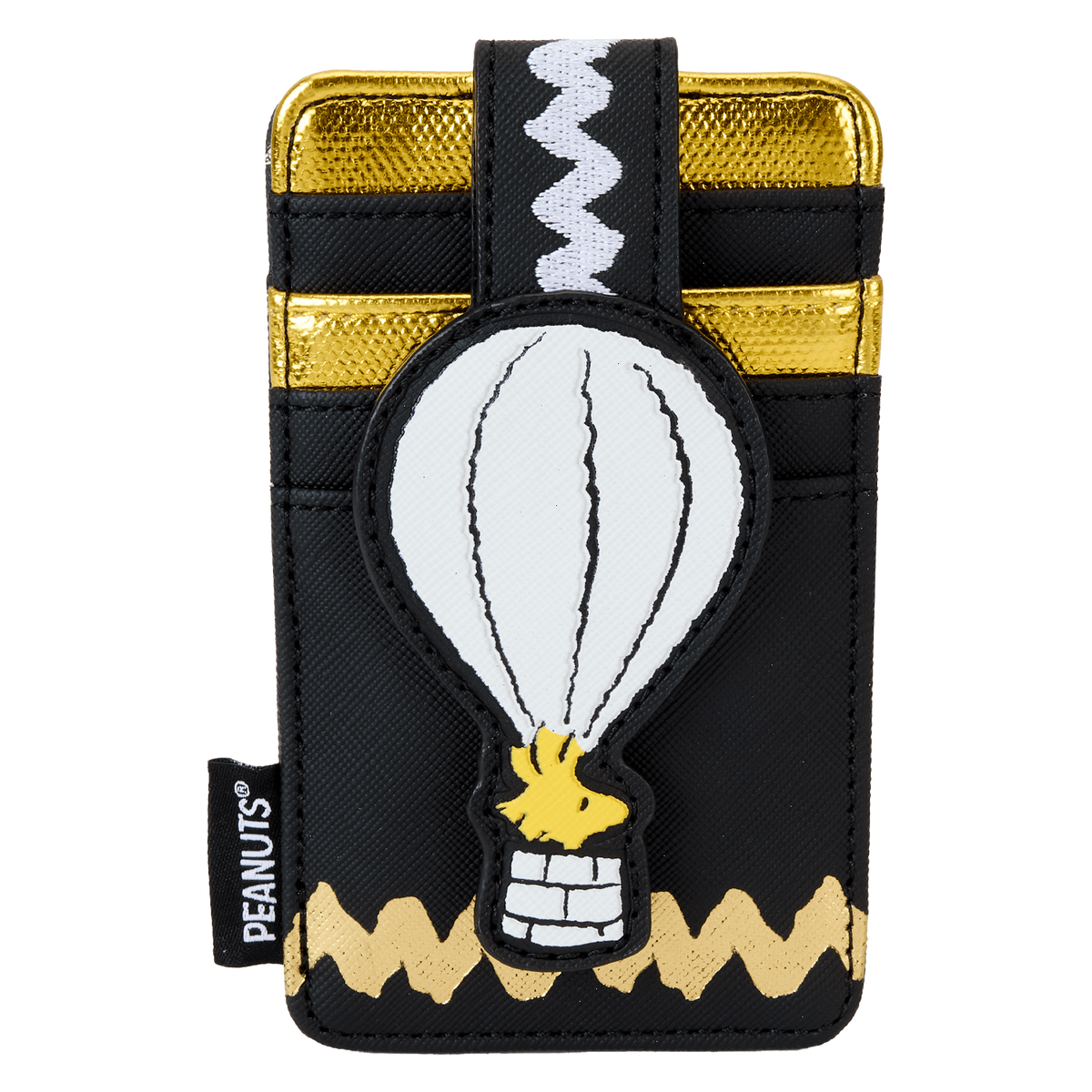 peanuts 75th anniversary woodstock hot air balloon card holder