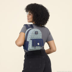 pokémon faux denim all-over print mini backpack