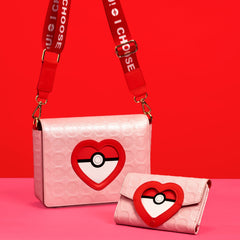 pokémon exclusive i choose you hearts flap zip around wallet