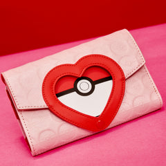pokémon exclusive i choose you hearts flap zip around wallet