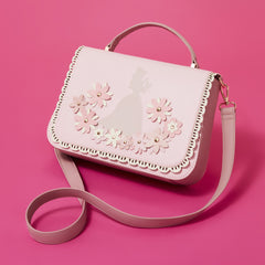 disney princess belle floral lace crossbody bag