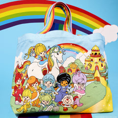 rainbow brite™ the color kids rainbow handle canvas tote bag